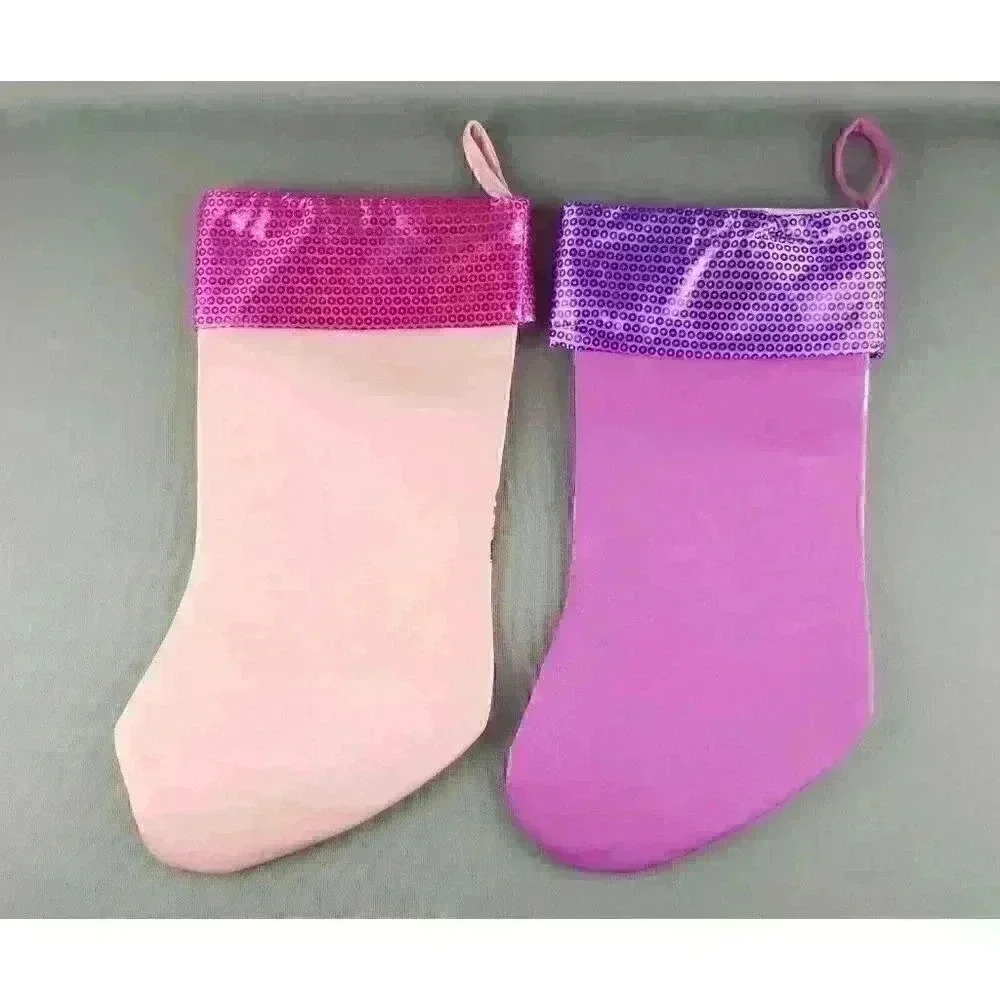Nickelodeon Shimmer and Shine 16" Purple & Pink Felt Christmas Stockings (Pair) - Picture 2 of 4
